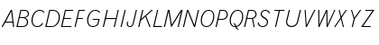 Download GrotesqueMT-Light LightItalic Font Uppercase Preview
