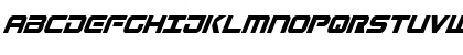 Download Gunship Condensed Ital Condensed Ital Font Uppercase Preview