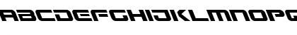 Download Gunship Leftalic Leftalic Font Uppercase Preview