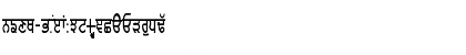 Download GurmukhiLys 010 Condensed Normal Font Uppercase Preview