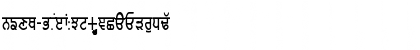 Download GurmukhiLys 010 Thin Normal Font Uppercase Preview