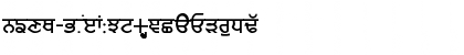 Download GurmukhiLys 010 Wide Normal Font Uppercase Preview