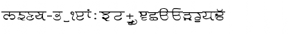 Download GurmukhiLys 030 Wide Normal Font Uppercase Preview