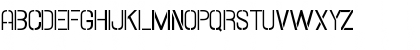 Download Hallandale Stencil SC JL Regular Font Uppercase Preview