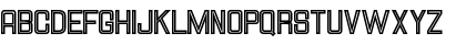 Download HallandaleSquareInline JL Regular Font Uppercase Preview
