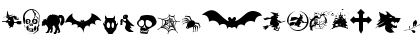 Download Halloween_Bats 01 Regular Font Uppercase Preview