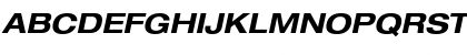 Download HeaveneticaExtd7 BoldOblSH Font Uppercase Preview