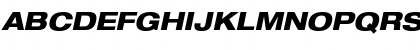 Download HeaveneticaExtd8 HvyOblSH Font Uppercase Preview