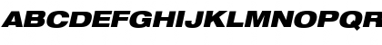 Download HeaveneticaExtd9 BlkOblSH Font Uppercase Preview
