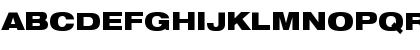 Download HeaveneticaExtd9 BlkSH Font Uppercase Preview