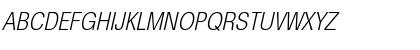 Download HebarCondLight Italic Font Uppercase Preview