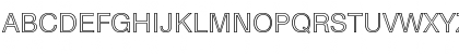 Download HebarOutline Normal Font Uppercase Preview