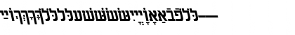 Download HebrewAaronSSK BoldItalic Font Uppercase Preview
