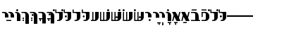 Download HebrewPurim Bold Font Uppercase Preview