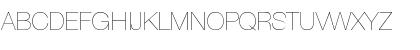 Download HegelUltraLight Regular Font Uppercase Preview