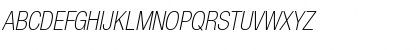 Download HelveticaNeue LT 37 ThinCnObl Regular Font Uppercase Preview