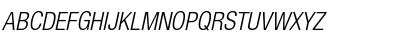 Download HelveticaNeue Cond LightOblique Font Uppercase Preview
