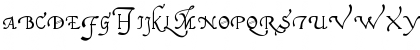 Download Italian Cursive 16th c. Regular Font Uppercase Preview