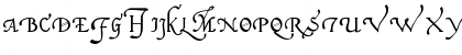 Download Italian Cursive, 16th c. Regular Font Uppercase Preview