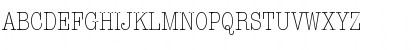 Download AmericanTypewriter LT LightCn Regular Font Uppercase Preview