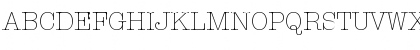 Download AmericanTypewriter LT Light Regular Font Uppercase Preview