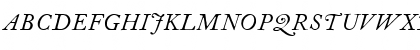 Download FCaslon 12 ITC Italic Font Uppercase Preview