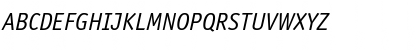 Download ITCOfficinaSans LT Book Italic Font Uppercase Preview
