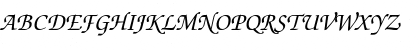 Download ZapfChancery LT Roman Italic Font Uppercase Preview