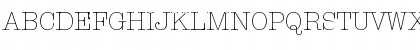 Download ITCAmericanTypewriter-Light Light Font Uppercase Preview