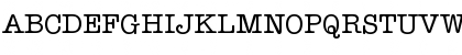 Download ITCAmericanTypewriter-Medium Medium Font Uppercase Preview