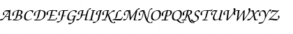 Download ITCZapfChancery RomanItalic Font Uppercase Preview