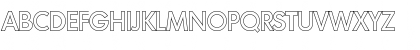 Download IvanBeckerOutline-Medium Regular Font Uppercase Preview