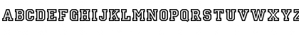Download Ivy League Outline Regular Font Uppercase Preview