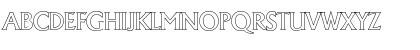 Download JacobBeckerOutline-Medium Regular Font Uppercase Preview
