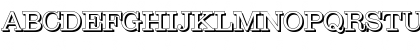 Download JamesBeckerShadow-Light Regular Font Uppercase Preview
