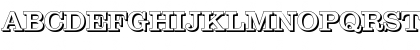 Download JamesBeckerShadow-Medium Regular Font Uppercase Preview