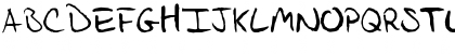 Download Jason's Handwriting Regular Font Uppercase Preview