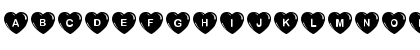 Download JLR Simple Hearts Regular Font Uppercase Preview