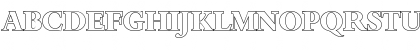 Download JoshuaBeckerOutline-ExtraBold Regular Font Uppercase Preview