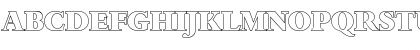 Download JoshuaBeckerOutline-Heavy Regular Font Uppercase Preview