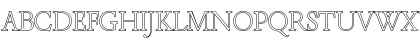 Download JoshuaBeckerOutline-Xlight Regular Font Uppercase Preview