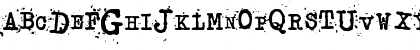 Download junko's typewriter Regular Font Uppercase Preview