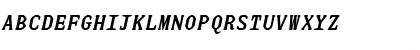 Download JUstice Mono BoldOblique Font Uppercase Preview