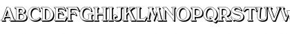 Download KellyBeckerShadow-Medium Regular Font Uppercase Preview