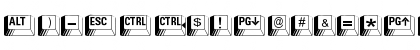 Download Key Caps Regular Font Uppercase Preview