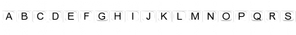 Download KeyZ Regular Font Uppercase Preview
