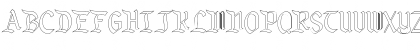 Download KingdomOutline Regular Font Uppercase Preview