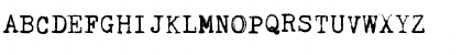 Download Kingthings Trypewriter Regular Font Uppercase Preview