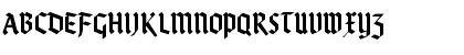 Download KleinsBrokenGotik Regular Font Uppercase Preview
