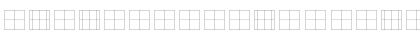 Download Koch Quadrat Guides Regular Font Uppercase Preview